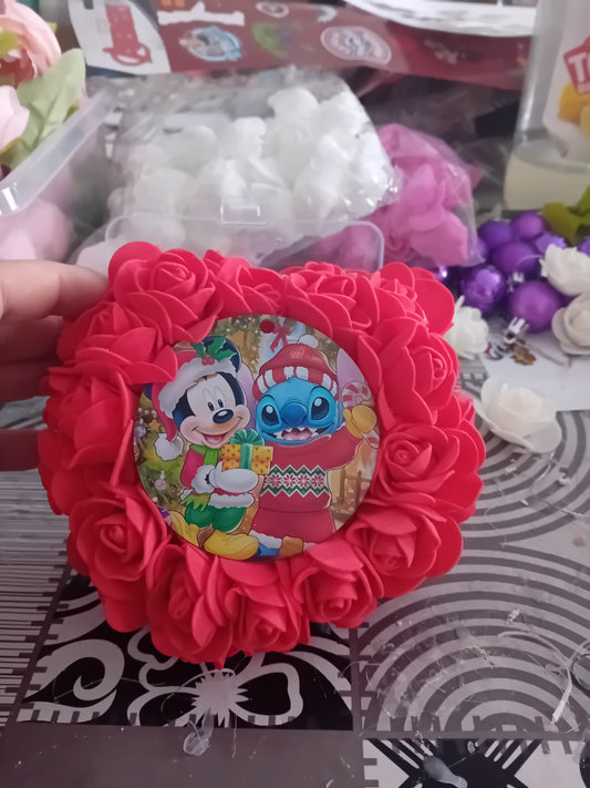 COEUR FLEURI STITCH-MICKEY